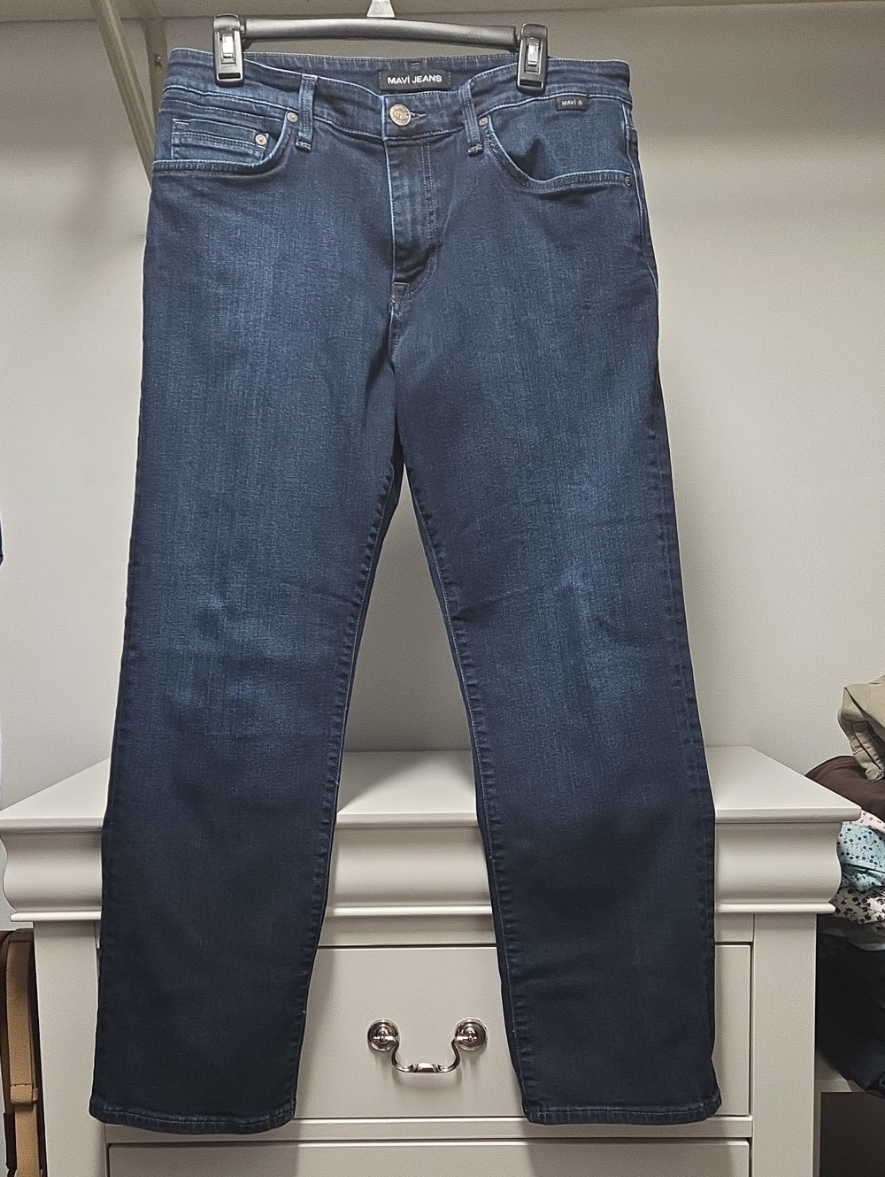 Mavi Men's Indigo Relaxed Straight Jeans